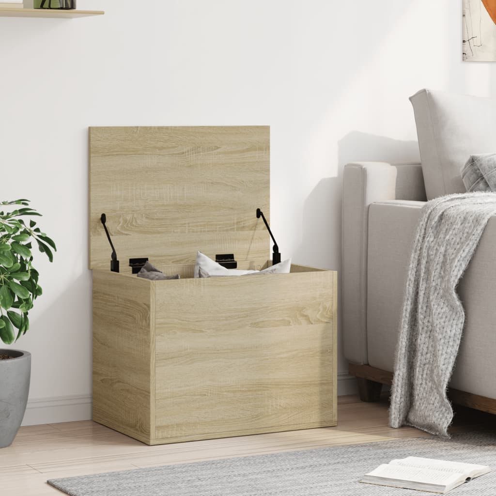 vidaXL Aufbewahrungsbox Truhe Sonoma-Eiche 60x42x46 cm Holzwerkstoff (1 St) – Bild 3 von 5