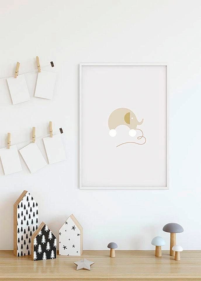 Komar Bild Baby Happy, Figuren (1 St), Wandbild zur Dekoration - ohne Rahmen