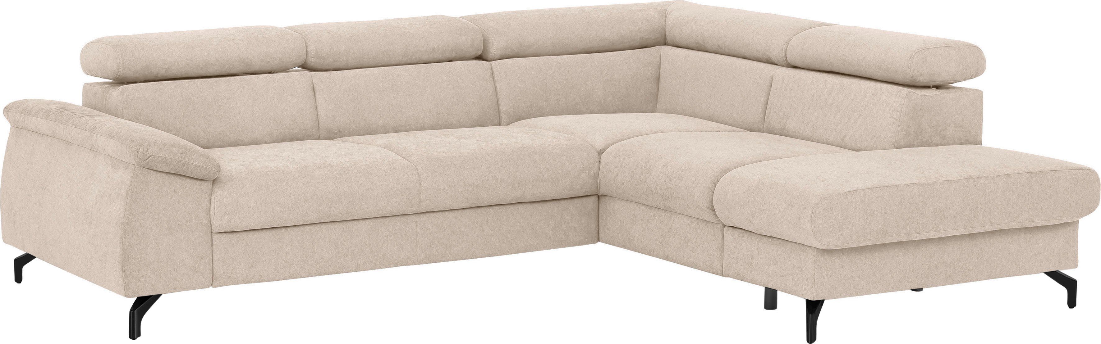 COTTA Ecksofa "Komaris L-Form", mit Kopfteilverstellung, wahlweise mit Bett günstig online kaufen