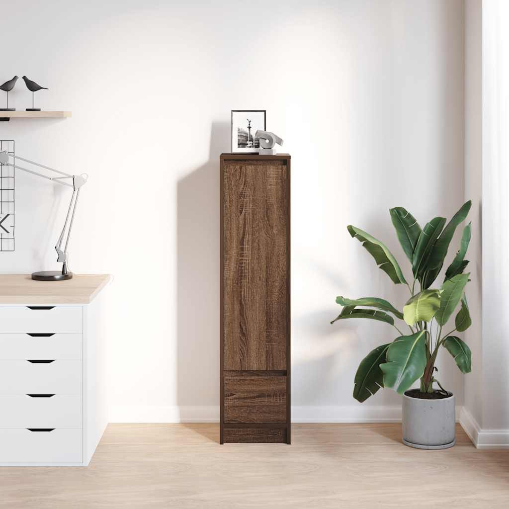 vidaXL Highboard Highboard Braun Eichen-Optik 29,5x34x119,5 cm Holzwerkstof günstig online kaufen
