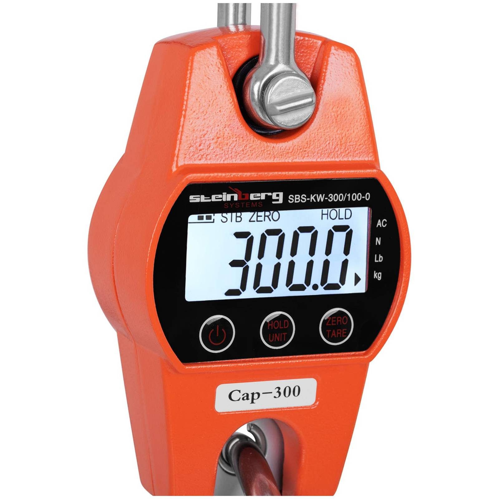 Steinberg Systems Kofferwaage Kranwaage 300 kg / 0,1 kg Hängewaage Industriewaage Zugwaage