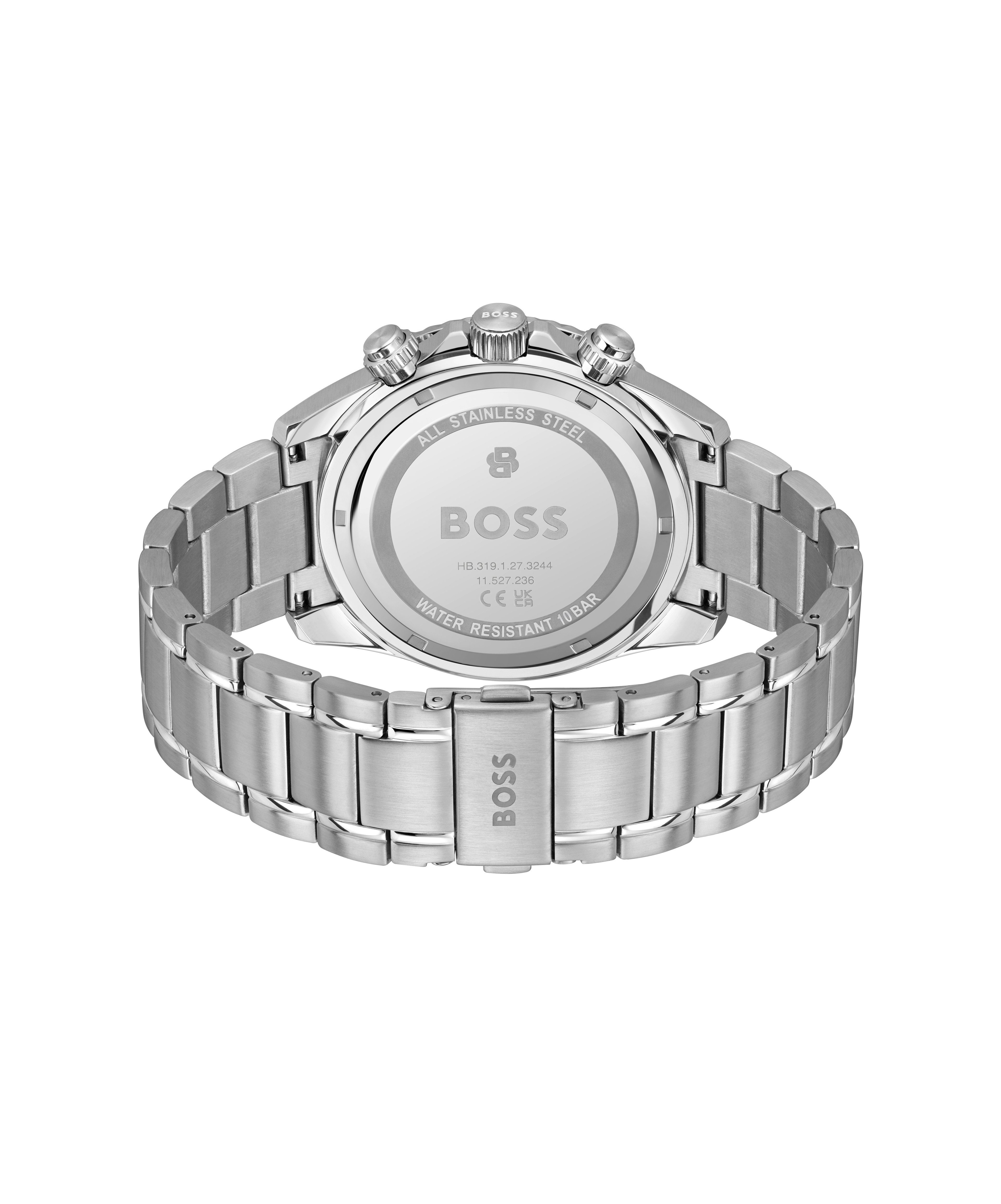 BOSS Chronograph SEALINER 1514322, Quarzuhr, Armbanduhr, Herrenuhr, Edelstahlarmband, analog, Tag