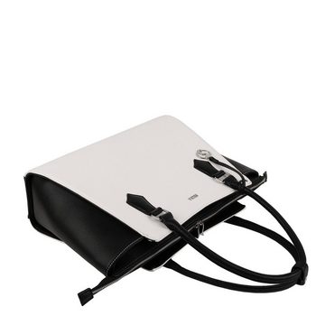 SOCHA Laptoptasche Caddy Black & White 15.6 Zoll (klassisch, elegant, RFID-Schutz, geringes Gewicht), Synthetik - Vollausstattung - Laptopfach herausnehmbar