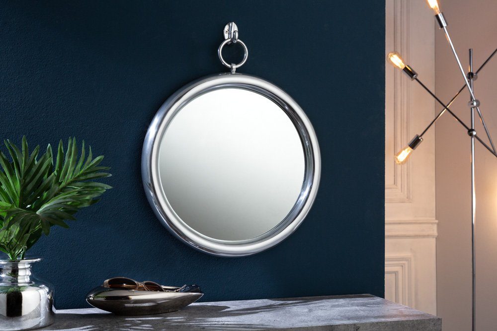 riess-ambiente Wandspiegel »PORTRAIT 37cm silber« (1-St), Spiegel · rund ·  mit Rahmen & Aufhängung · Wohnzimmer · Deko online kaufen | OTTO