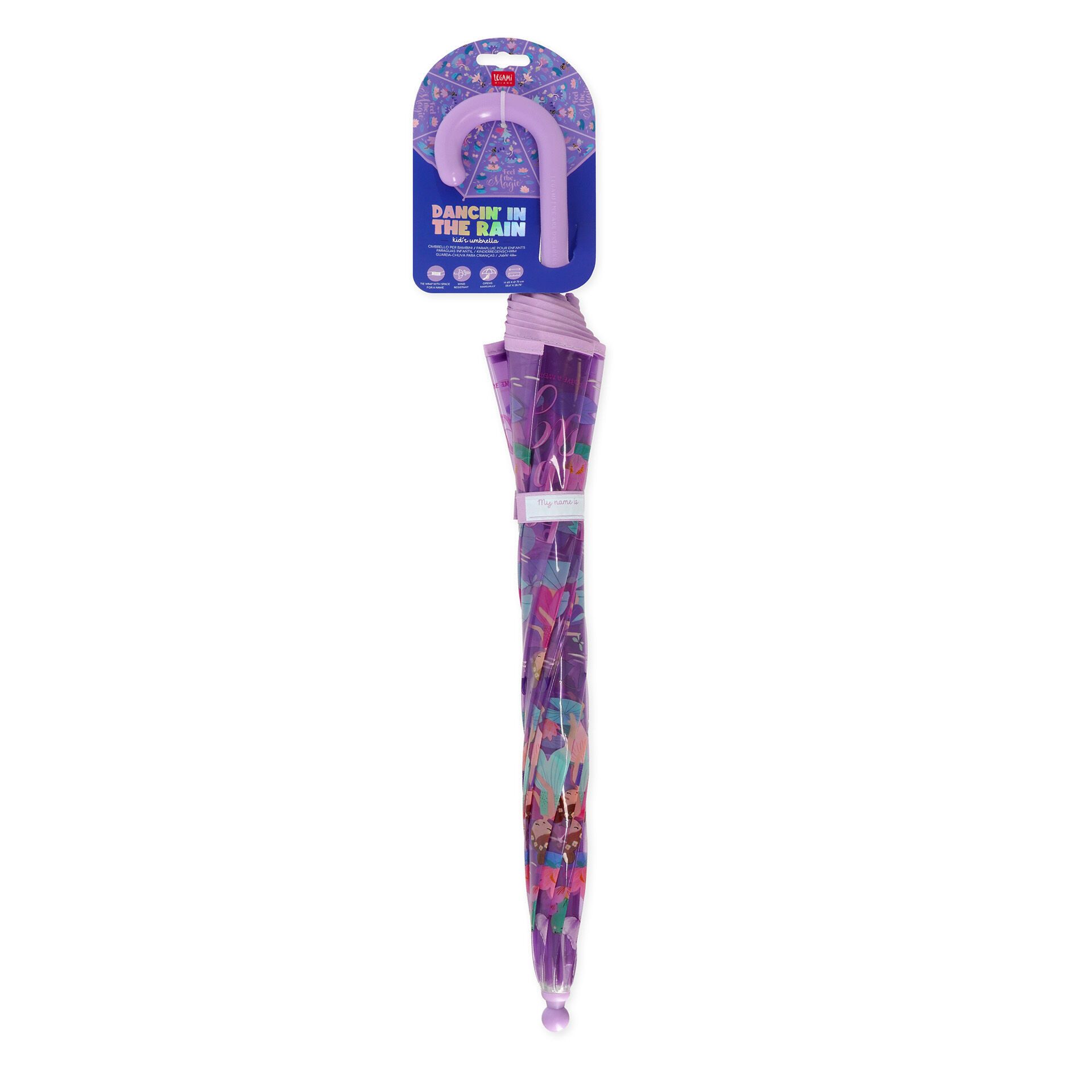 Legami Stockregenschirm LEGAMI Kinder Regenschirm Dancin In The Rain FAIRY Fee – Bild 4 von 4