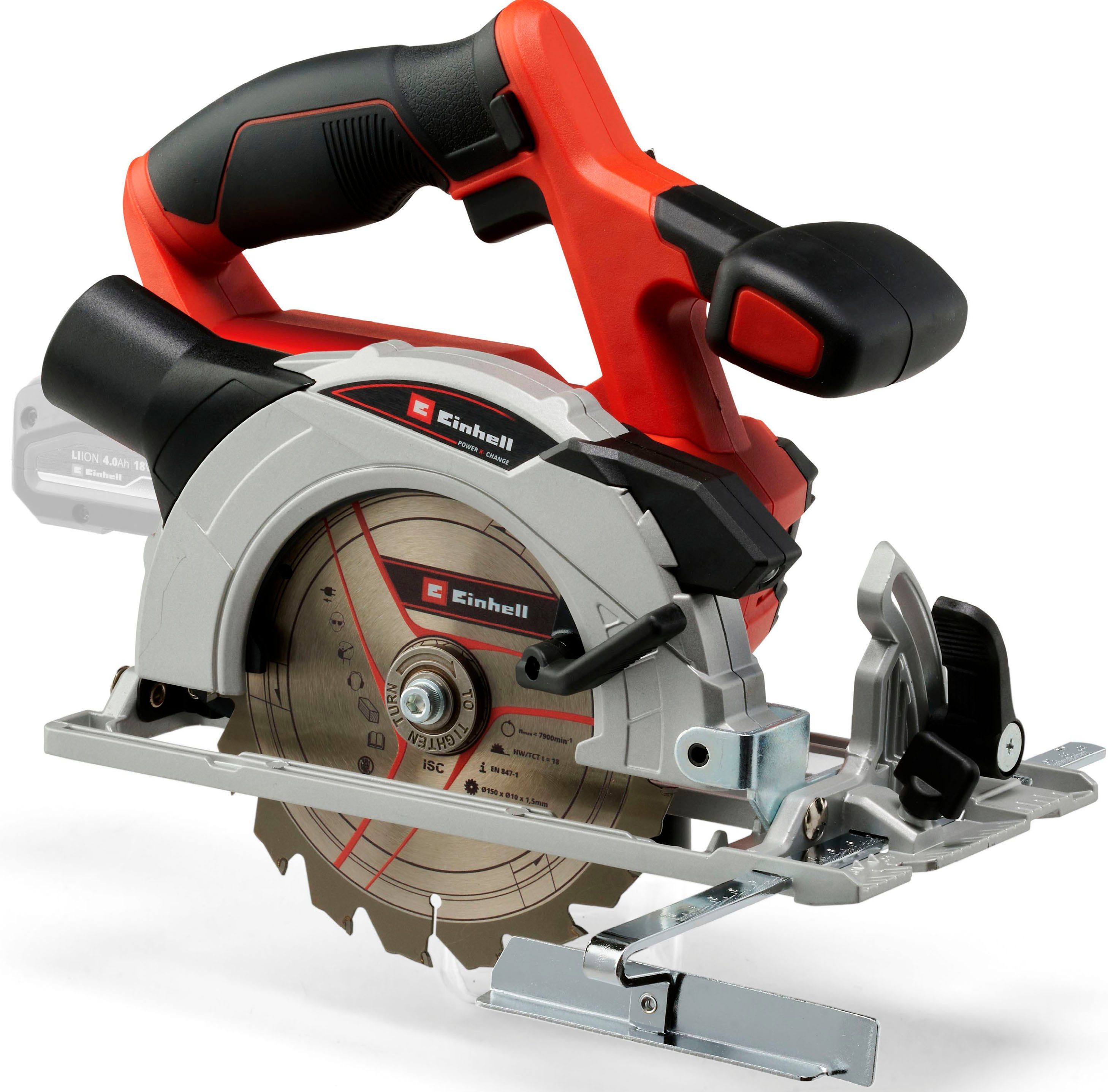 Einhell Power X-Change Akku-Handkreissäge TE-CS 18/150 Li Solo günstig online kaufen