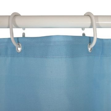 MSV Duschvorhang SUNSET Breite 180 cm, Anti-Schimmel Textil-Duschvorhang, Polyester, 180x200 cm, waschbar