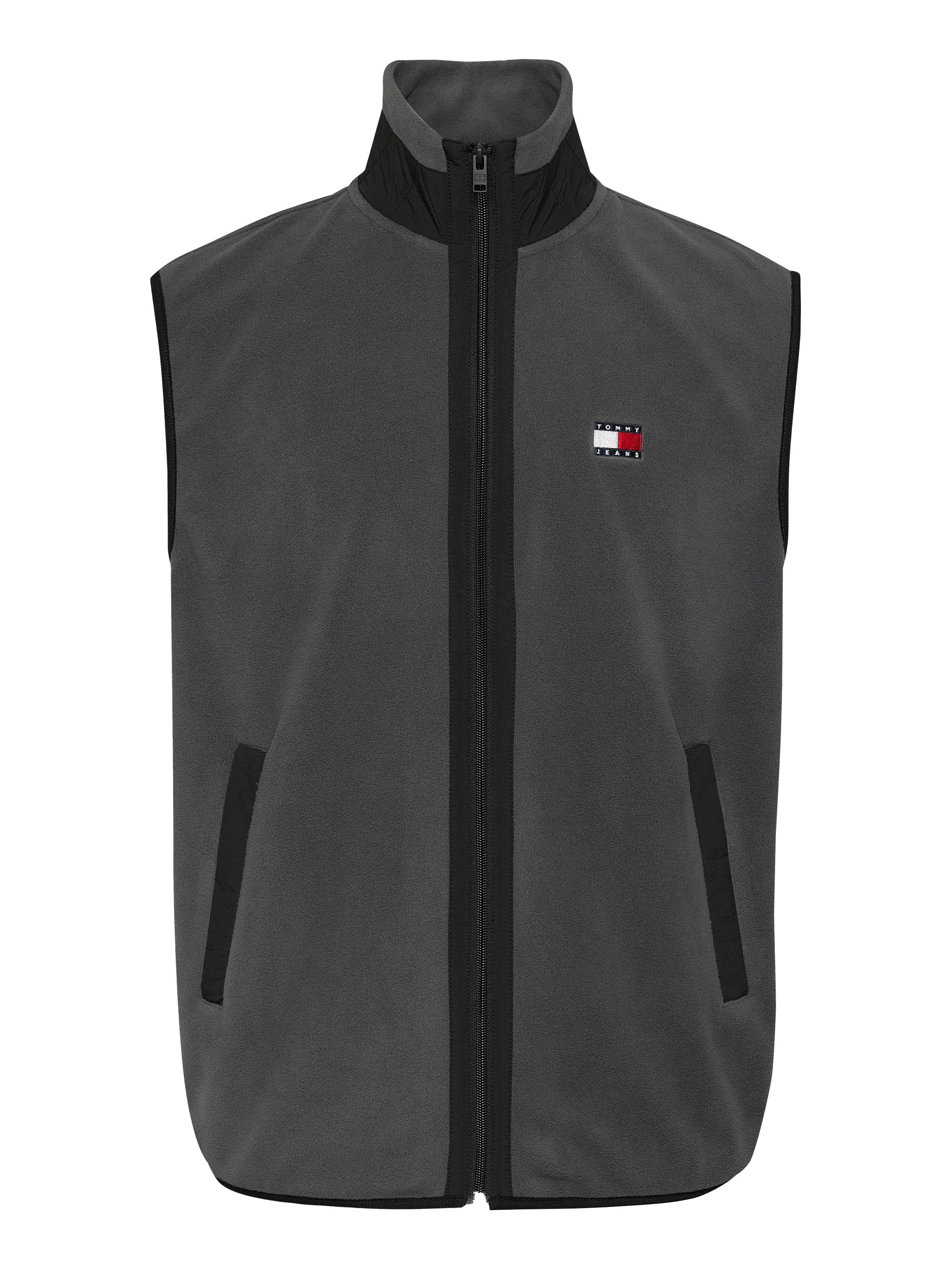 Tommy Jeans Plus Fleeceweste TJM POLAR FLEECE VEST EXT Große Größen, mit kontrastfarbenen Details