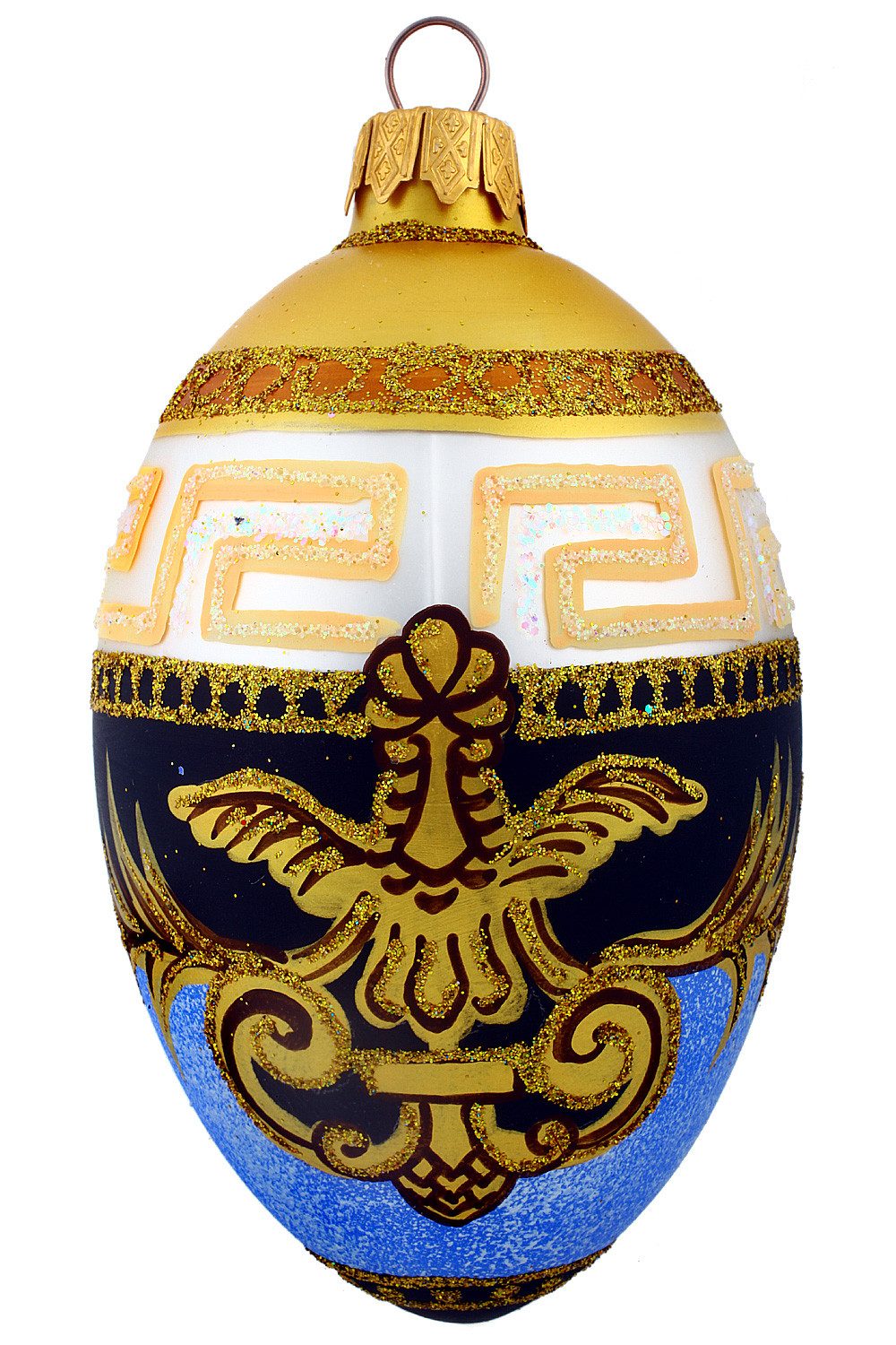 Hamburger Weihnachtskontor Osterhase Osterei Barockstil (1-tlg), Dekohänger - mundgeblasen - handdekoriert