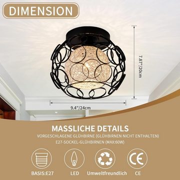 DOPWii Deckenleuchte Moderne Deckenlampe, Runde Eisen-Deckenlampe, Wohnzimmer/Schlafzimmer