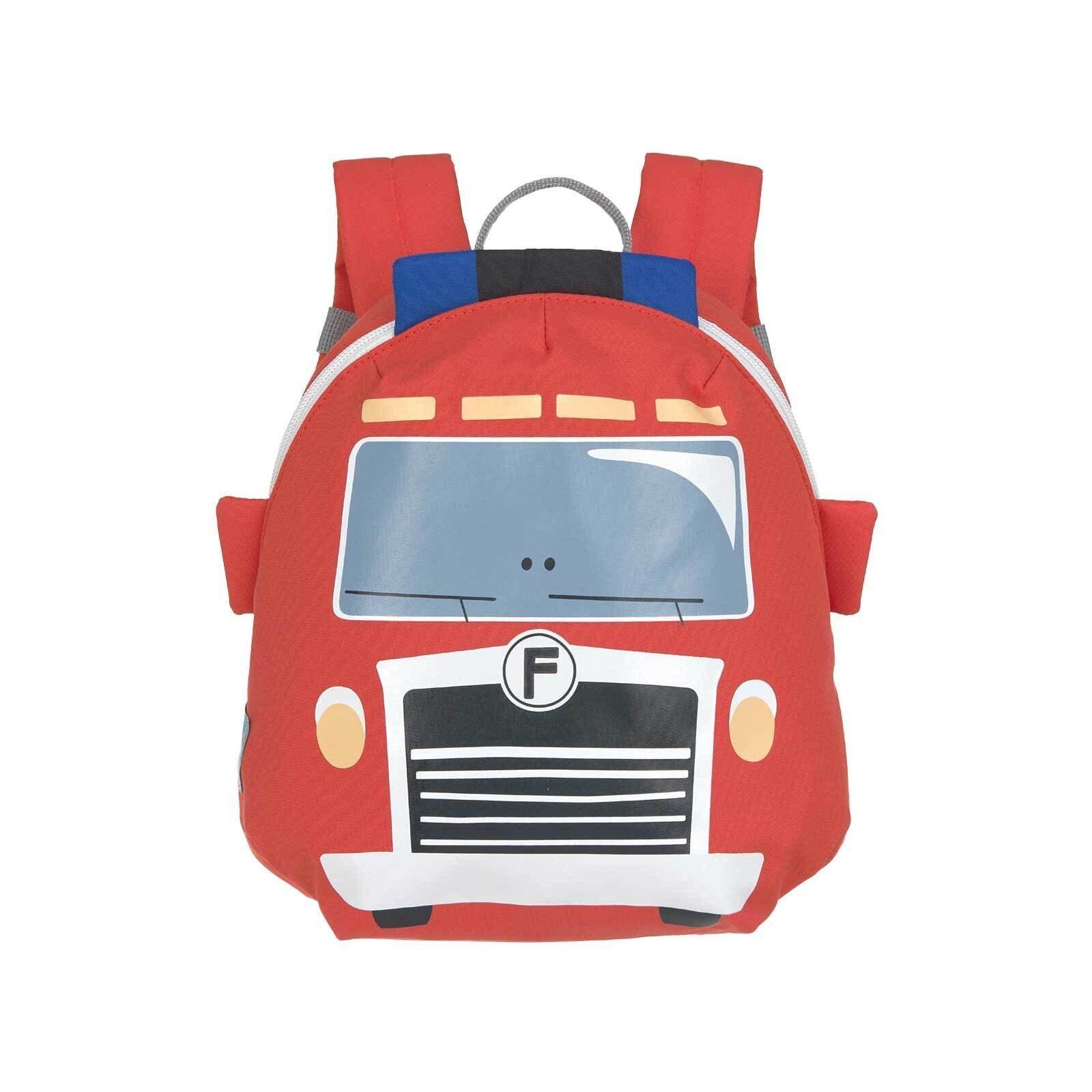 LÄSSIG Kinderrucksack About Friends Kinderrucksack 20 x 9,5 x 24 cm (1 Rucksack) Tiny Drivers Feuerwehrauto | Kinderrucksäcke