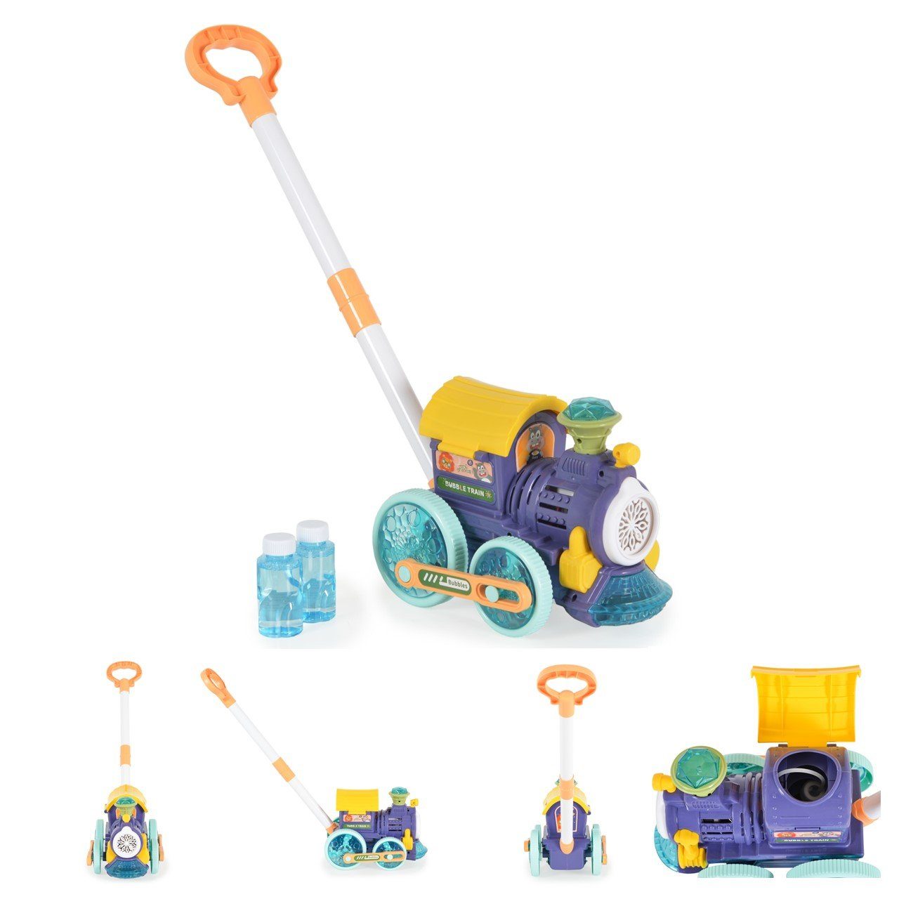 Moni Nachziehspielzeug Schiebespielzeug Eisenbahn, Seifenblasen, 2 Seifenbl günstig online kaufen