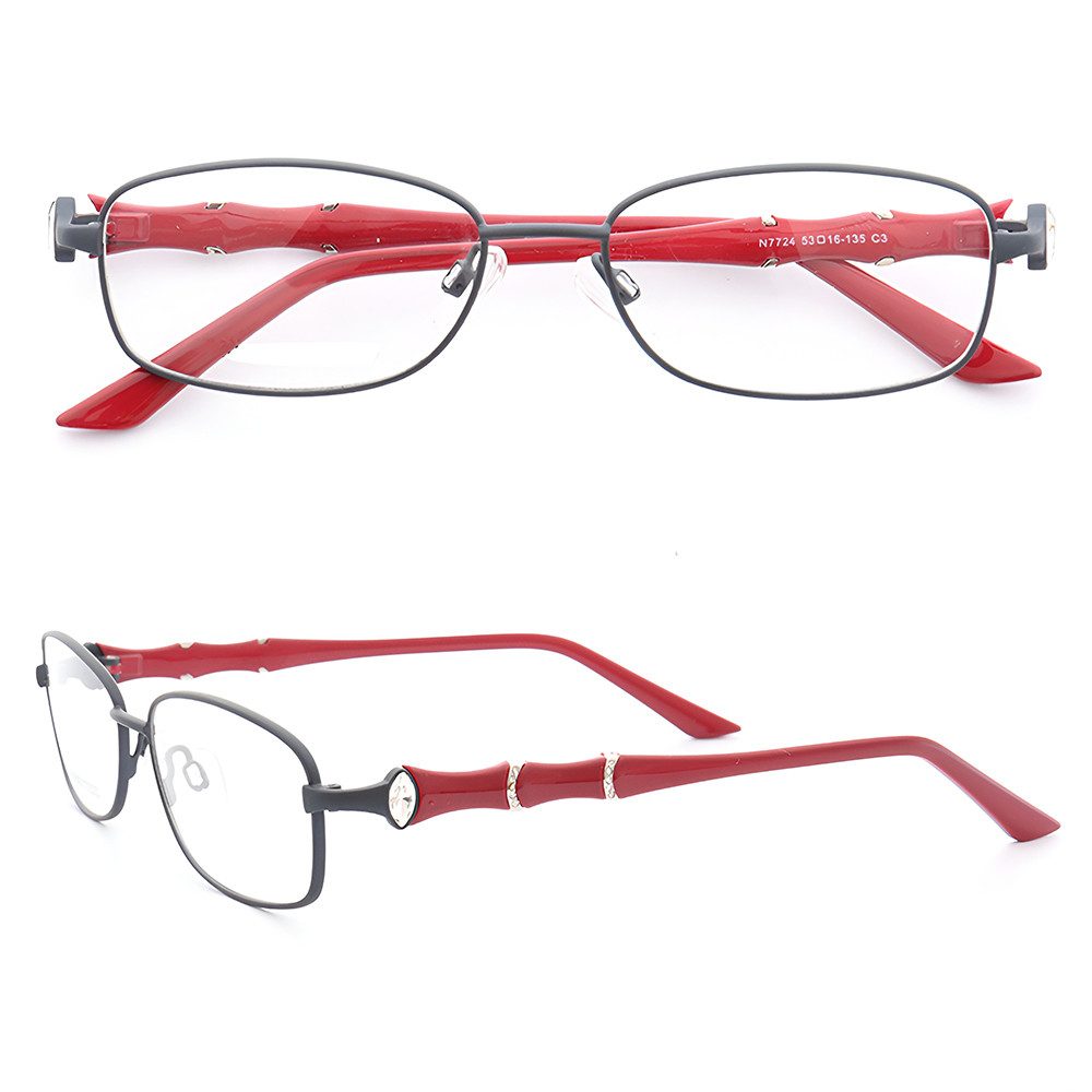 PACIEA Brille Damen Herren Ohne Sehstärke Anti Blaulicht Schmal Metall Mehrfarbig