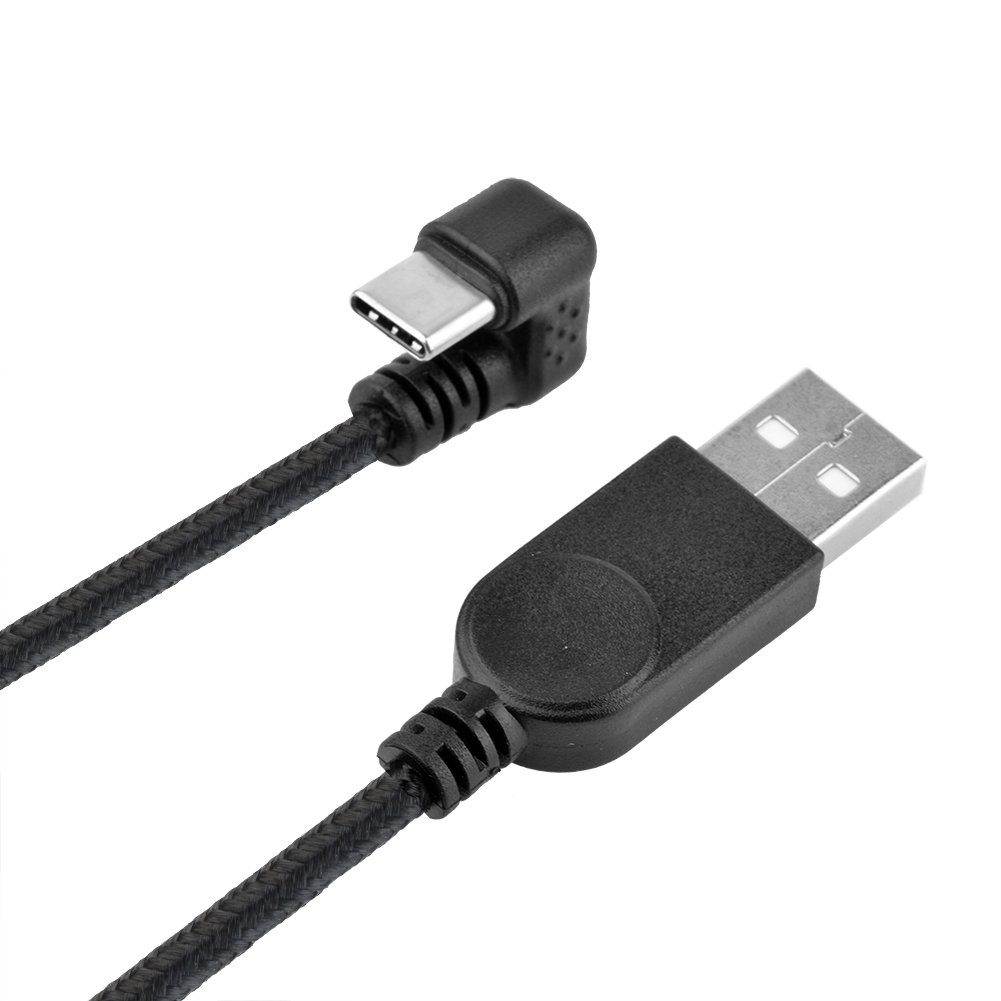 euroharry 1,5m USB Typ C Ladekabel 180 Grad U-förmiges Flexibles Kabel USB-Adapter, 150 cm