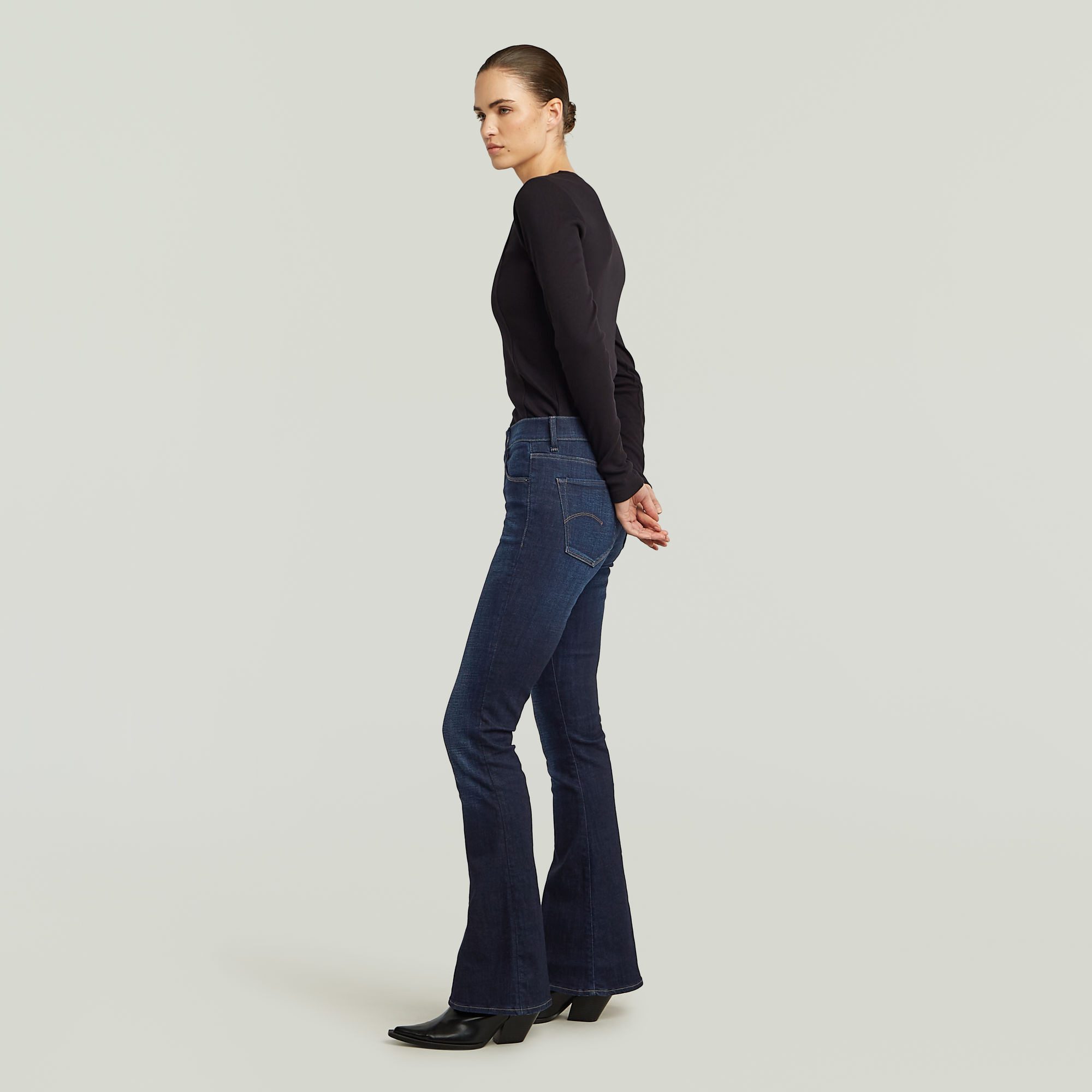 G-STAR Bootcut-Jeans 3301 Flare Wmn aus Stretch-Denim – Bild 4 von 5