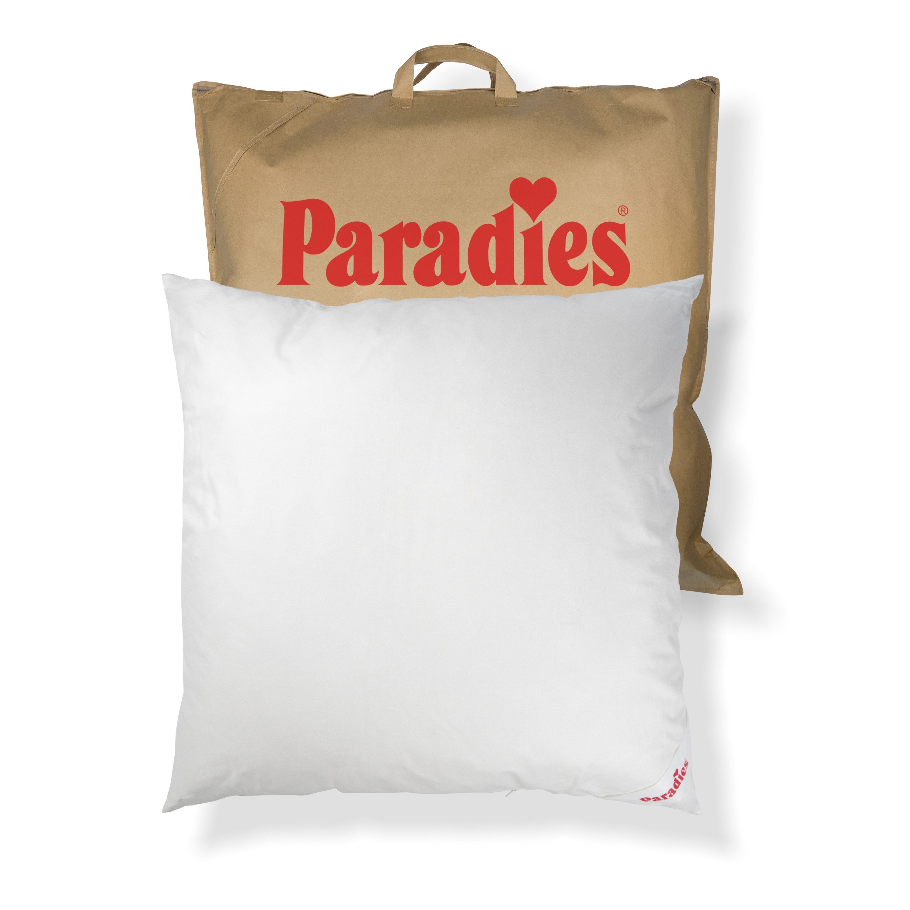 Paradies Kopfkissen Softy Top Bio, Füllung: 100% Polyester, Bezug: 100% Bio-Baumwolle, Bauchschläfer, Seitenschläfer, Rückenschläfer, hergestellt in Deutschland, Füllmengenanpassung durch Reißverschluss