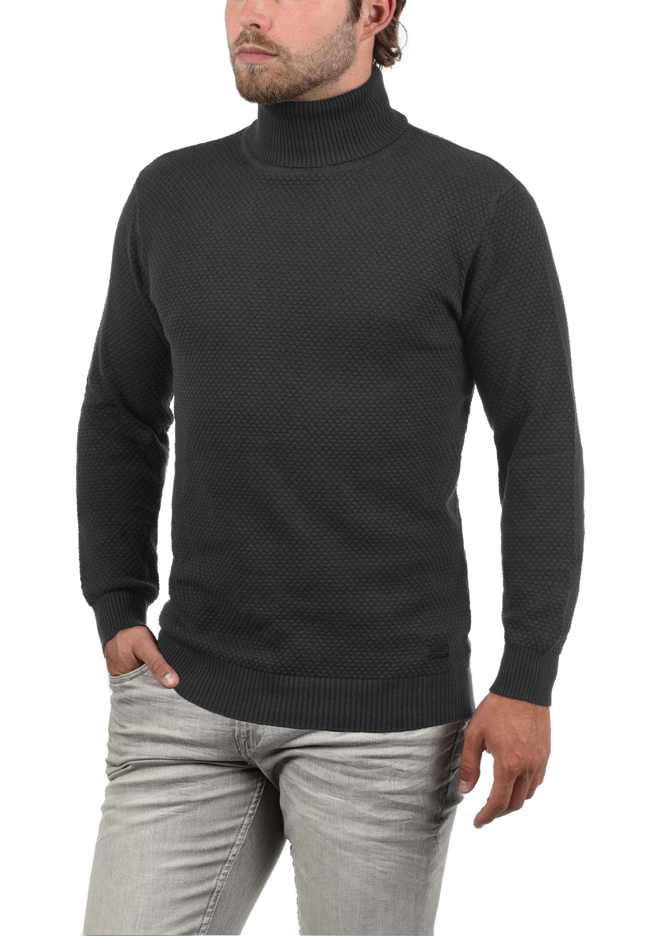 !Solid Rollkragenpullover SDKarlos Strickpullover mit Perlstrickmuster günstig online kaufen