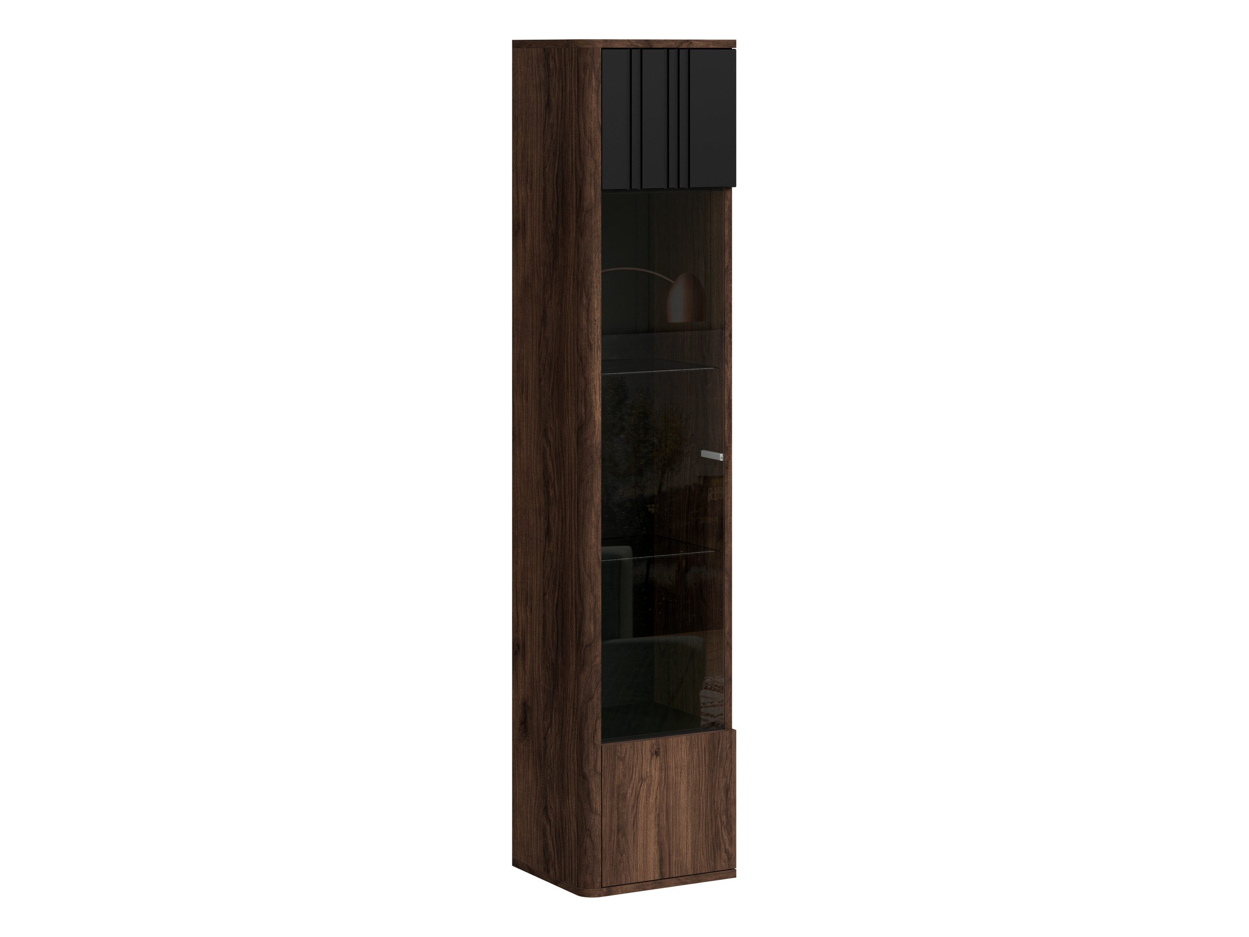 MIRJAN24 Vitrine Philippe (mit Drehtür) Gehärtetes Glas 4 mm, 36x31x164 cm – Bild 3 von 5