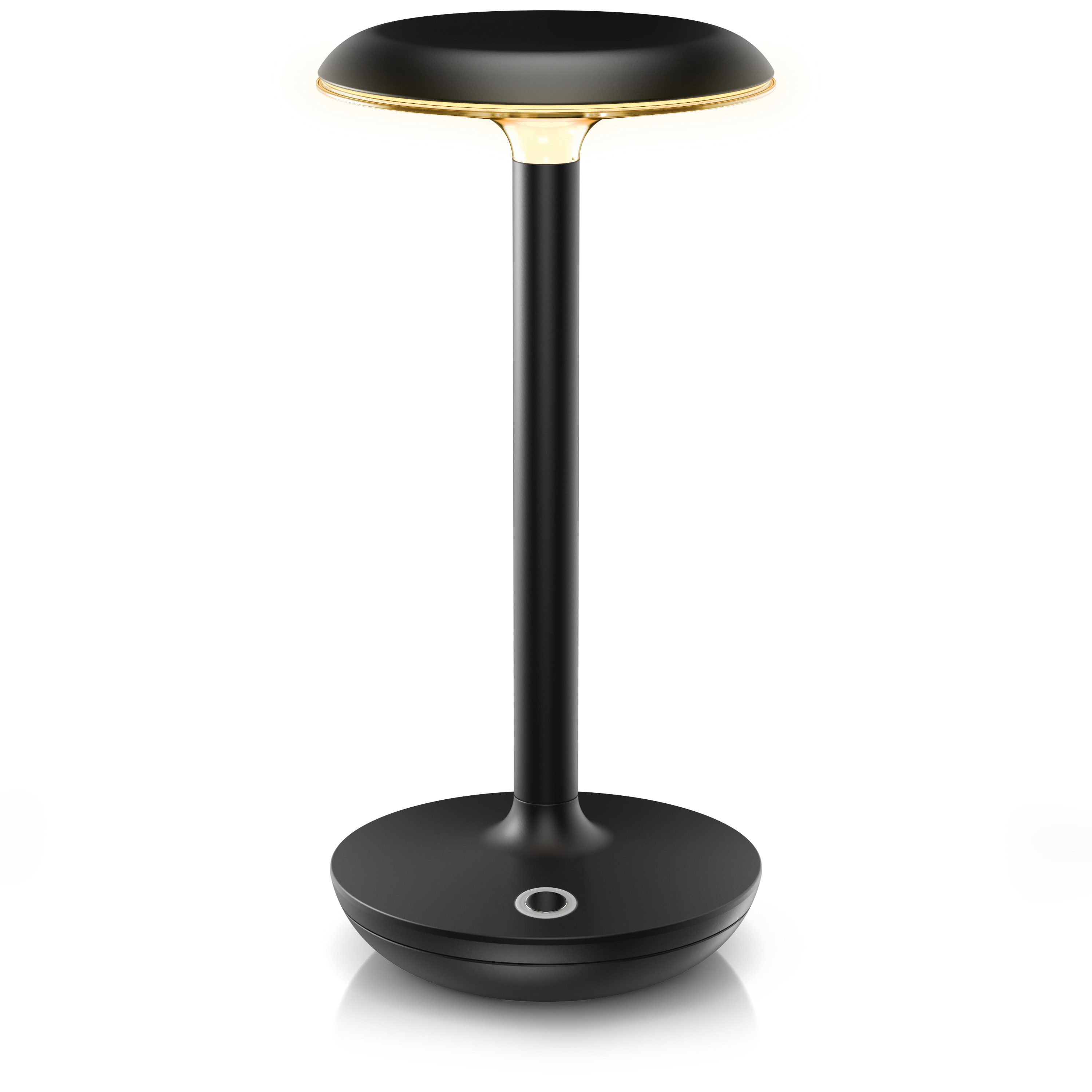 Brandson LED Tischleuchte Tischlampe, stufenlos dimmbar, 3 Lichtfarben, Akku 2400 mAh, Touch, kabellos, Kontaktladestation, stufenlos dimmbar, Touch Control, 3 Lichtmodi, LED fest integriert, warmweiß, neutralweiß, kaltweiß, Kabellos mit Akku, Touch-Dimmer, 3 Lichtfarben, Kontaktladestation