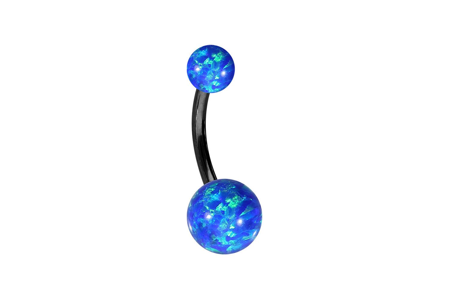 PIERCINGLINE Bauchnabelpiercing Titan Bananabell SYNTHETISCHE OPALE günstig online kaufen