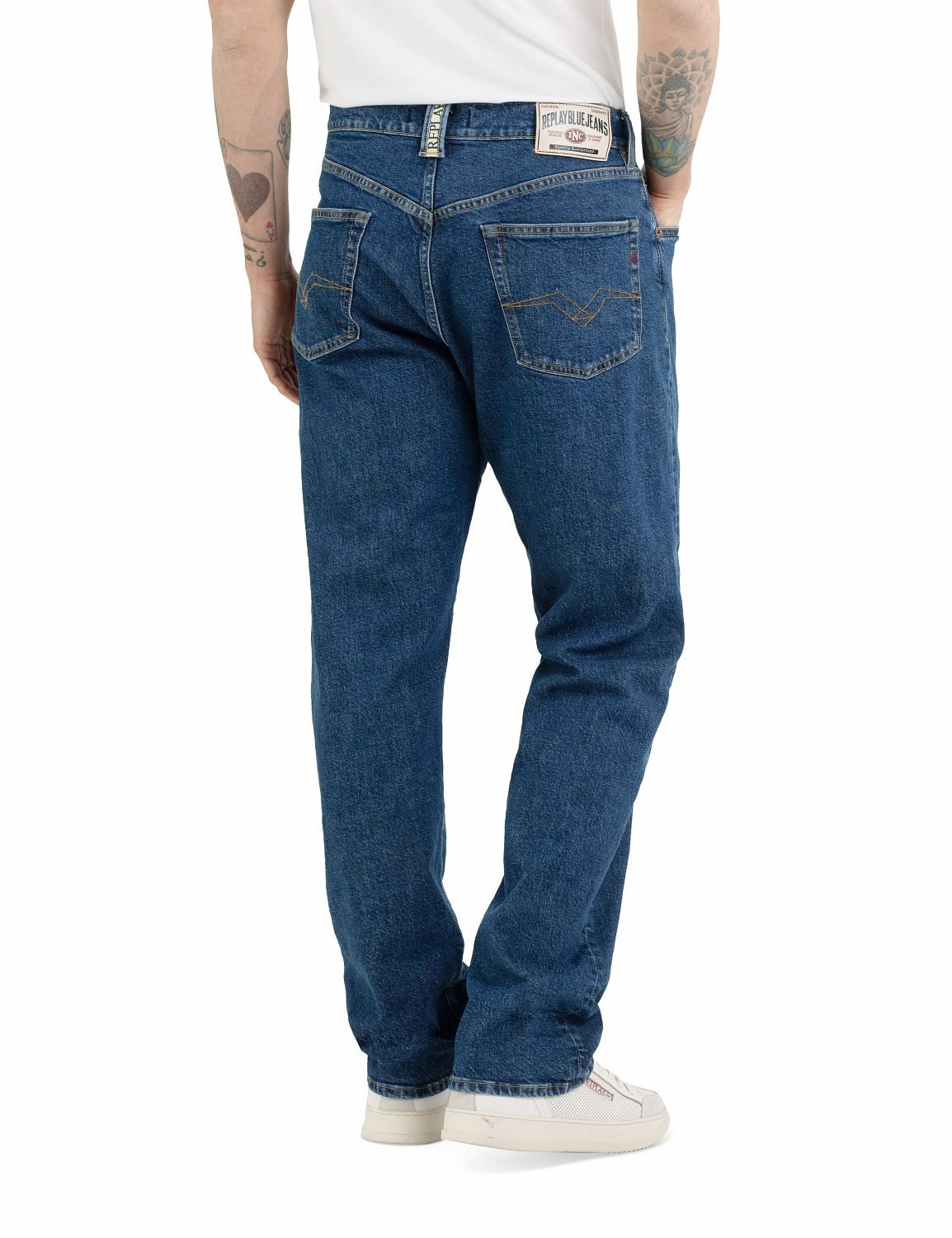Replay Straight-Jeans M9Z1 9Zero1 90´s Straight Fit mit Washed-Look
