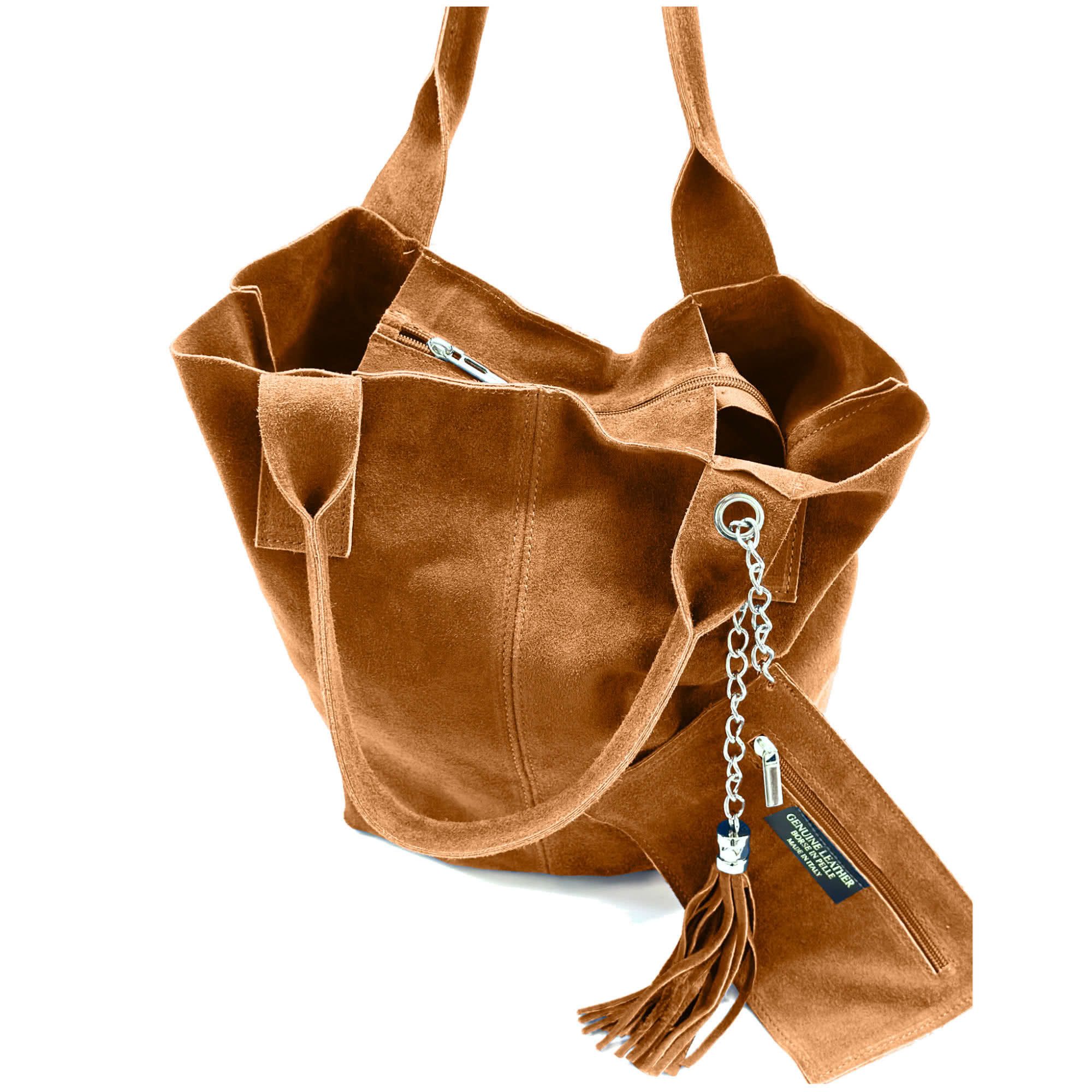 KMISSO Henkeltasche Große Beutel Wild Leder Tasche Shopper Henkel Schulter Tasche 30704 (1-tlg), im eleganten Look