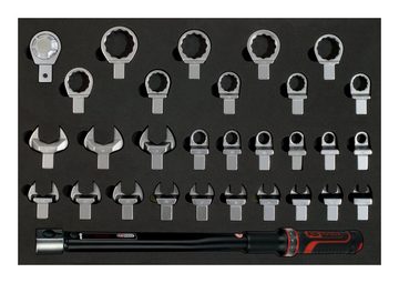 KS Tools Drehmomentschlüssel (31 St), 14 x 18 mm Drehmoment-Werkzeug-Satz, 31-teilig 40-200 Nm