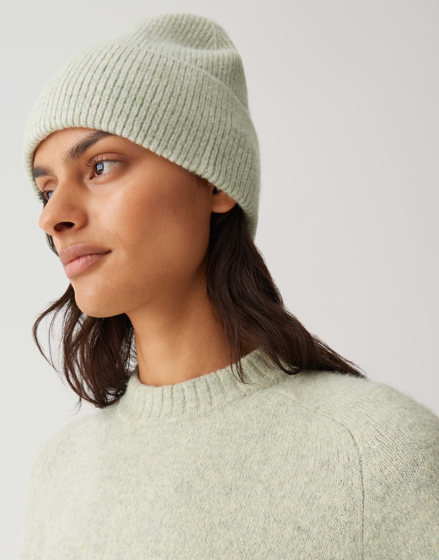 OPUS Strickmütze ALOGI in Mélange Optik one size, weicher Griff, Mélange-Effekt