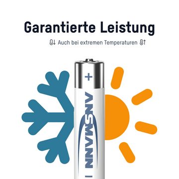 ANSMANN AG Batterien AAA 40 Stück, Micro Batterie für Lichterkette, Spielzeug Batterie