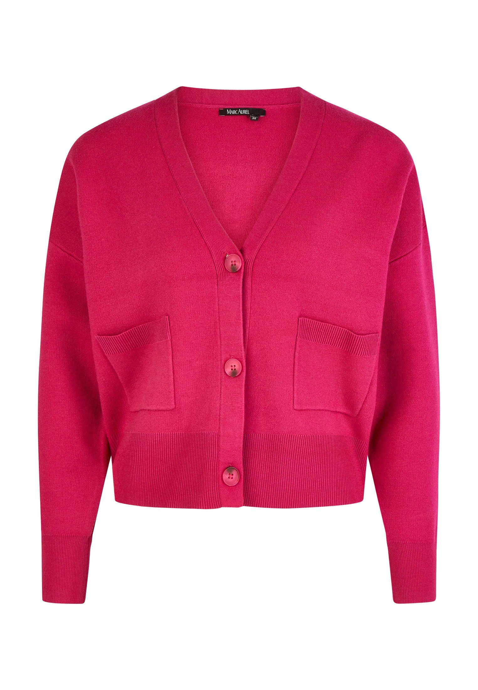 MARC AUREL Cardigan mit Taschen pink hot