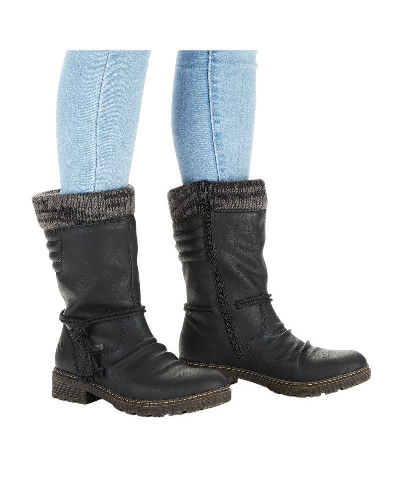Rieker Z4755-00 (Stiefel mit seitlichen Reissverschluss und Innenfutter) Wi günstig online kaufen