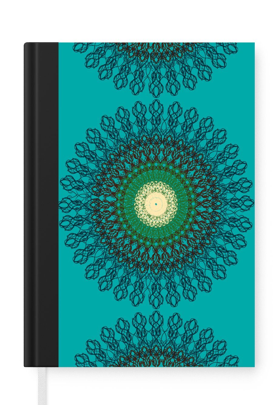 MuchoWow Notizbuch Mandala - Gestaltung - Muster - Filigran, Journal, Merkzettel, Tagebuch, Notizheft, A5, 98 Seiten, Haushaltsbuch