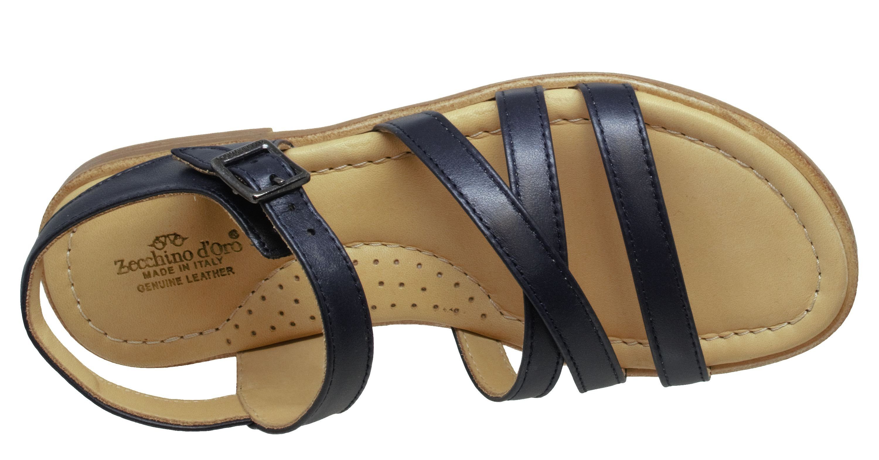 Zecchino d'Oro Zecchino d'Oro F21 5115 offene Sandalen Leder Blau Pumps