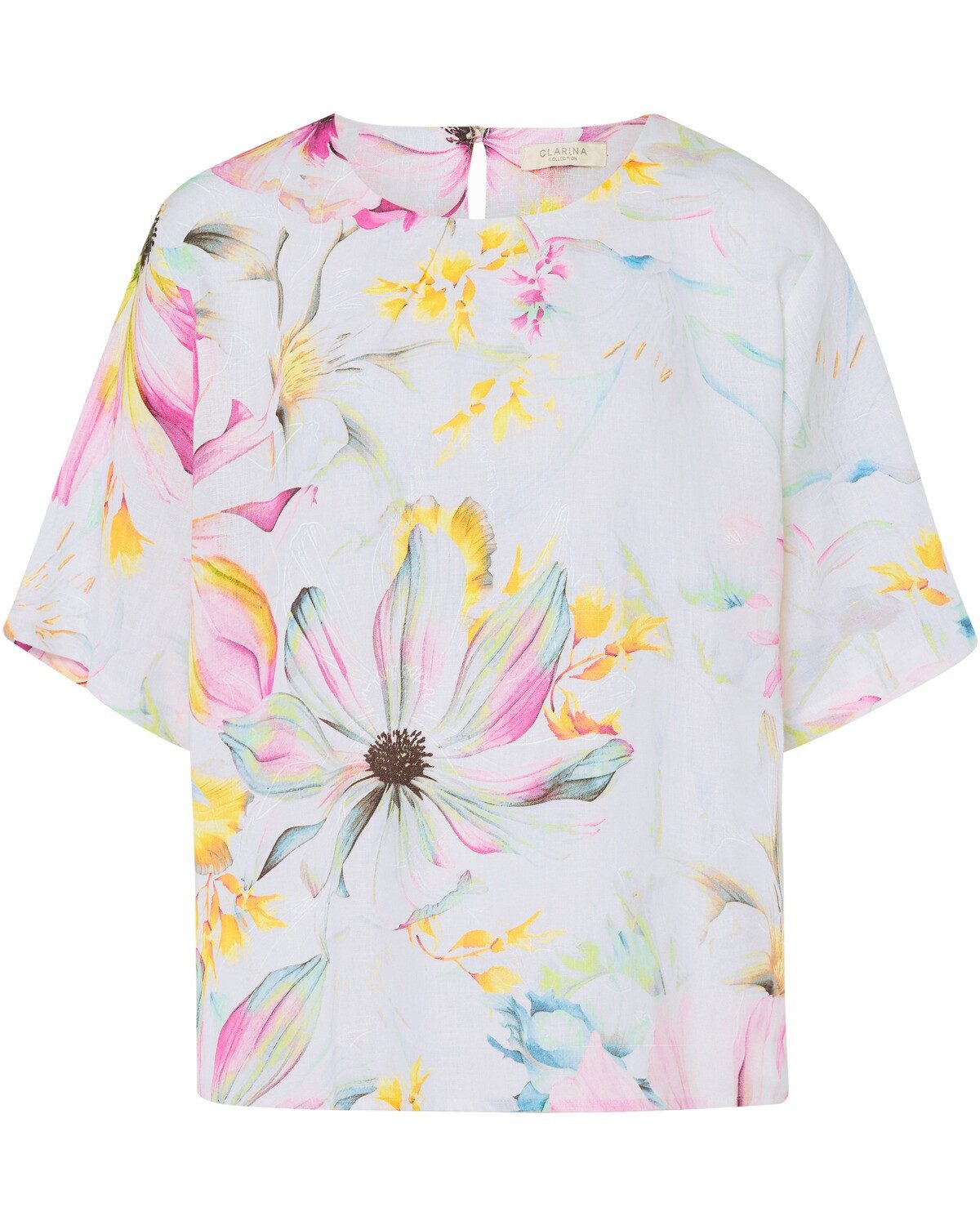 Clarina Blusenshirt Leinen-Blusenshirt günstig online kaufen