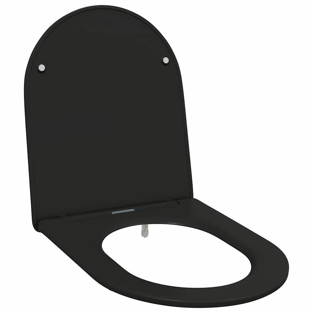 vidaXL WC-Sitz Schnellverschluss-WC-Sitz Schwarz 44 x günstig online kaufen
