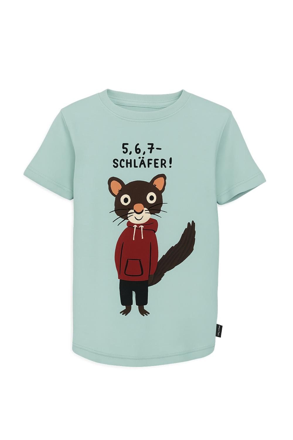 Print-Shirt JAKO-O Kinder T-Shirt mit tierisch frechem Print, eisblau