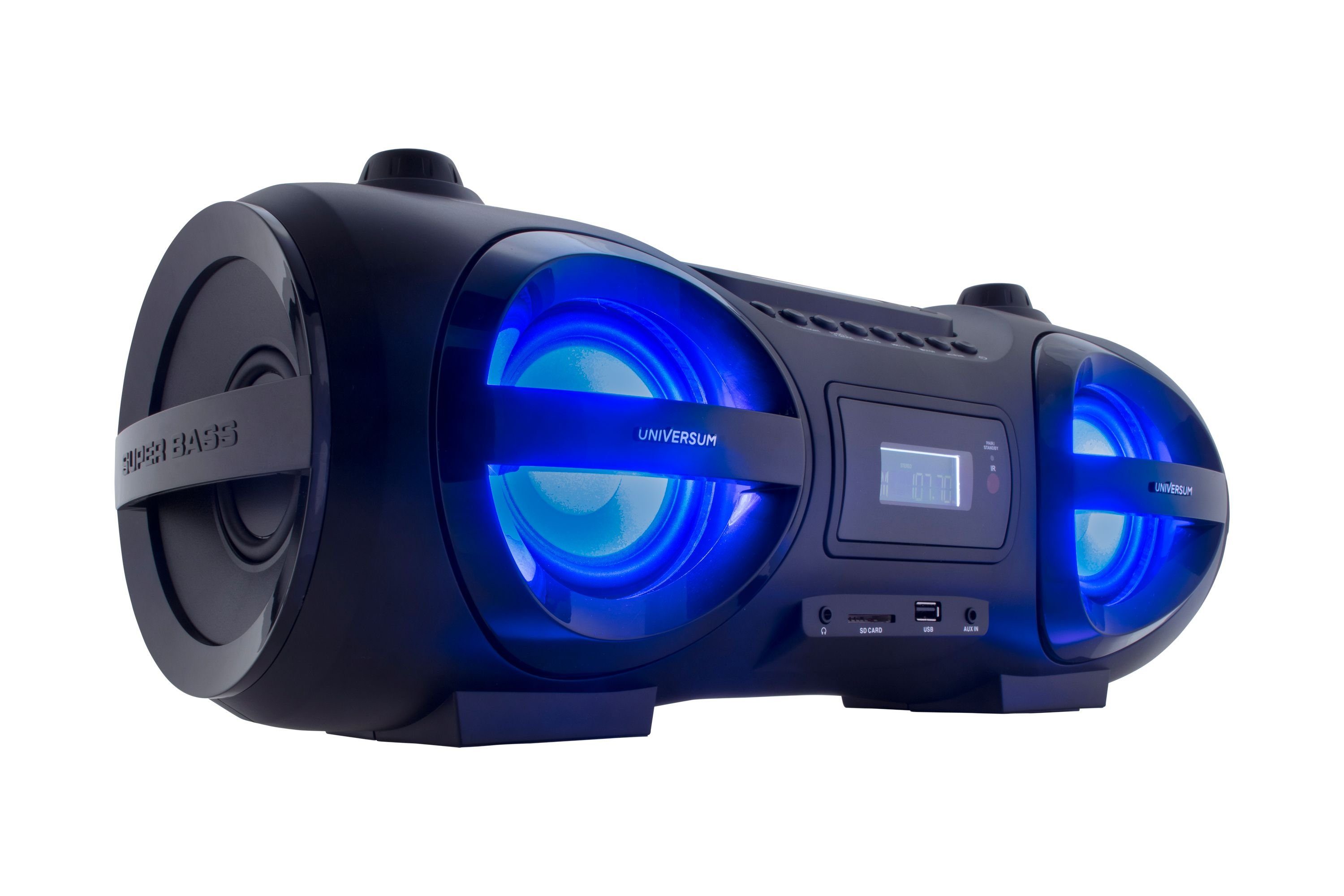 UNIVERSUM* BB 500-20 CD-Player (Boombox mit Radio, CD, MP3, Bluetooth, USB, AUX, Disco LED)