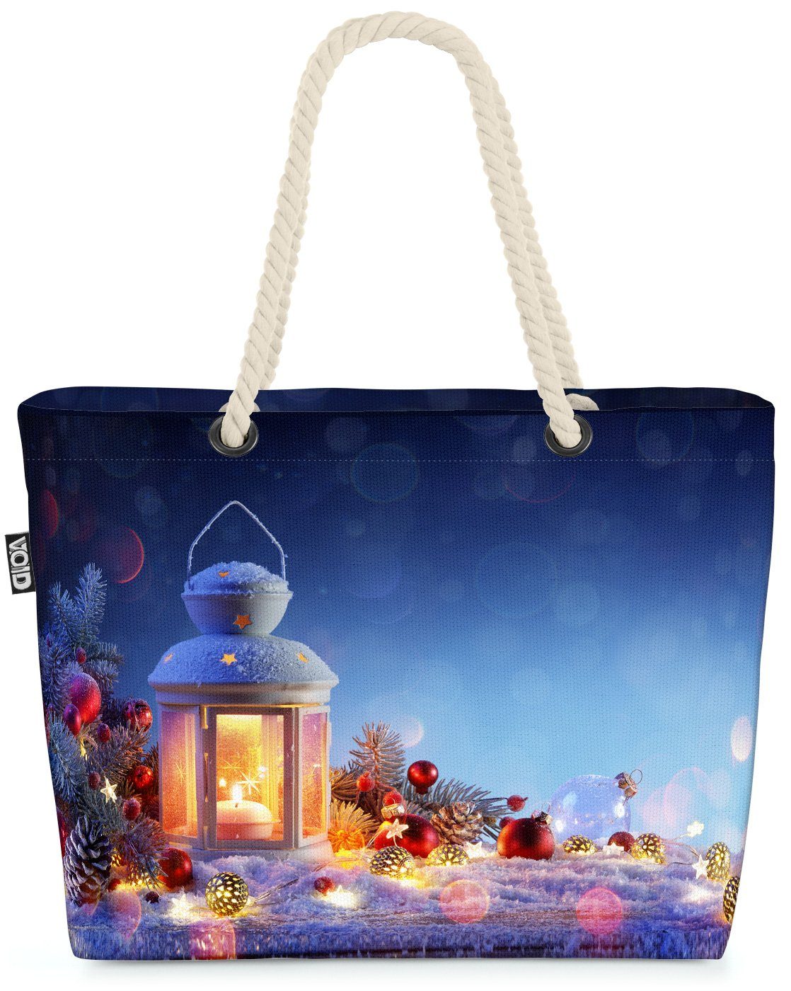 Heilig Beach Licht Abend Laterne Bag VOID Nikolaus Winter (1-tlg), Strandtasche Winter Weihnachten Laterne