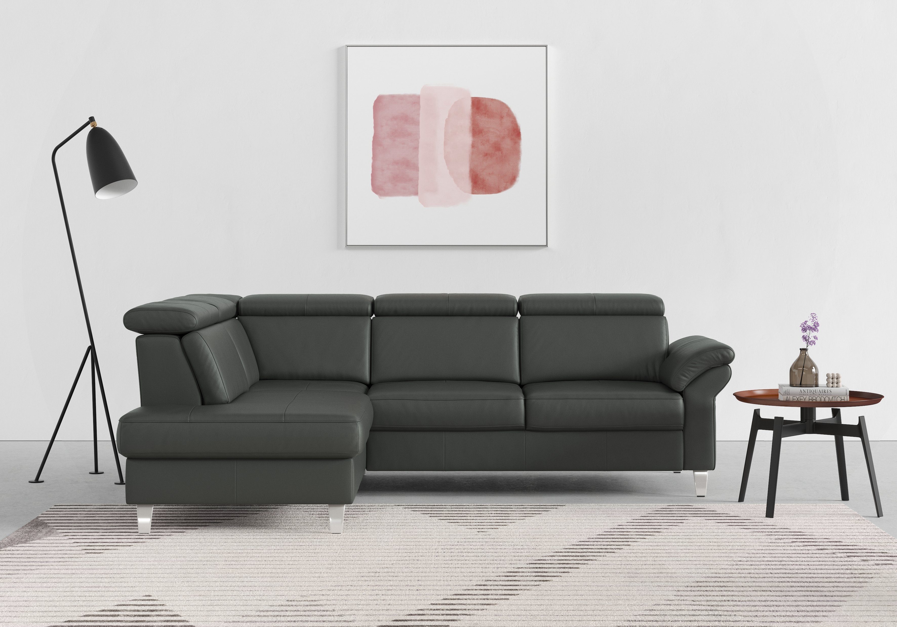 sit&more Ecksofa Arngast L-Form, inklusive Kopfteilverstellung und Federkern