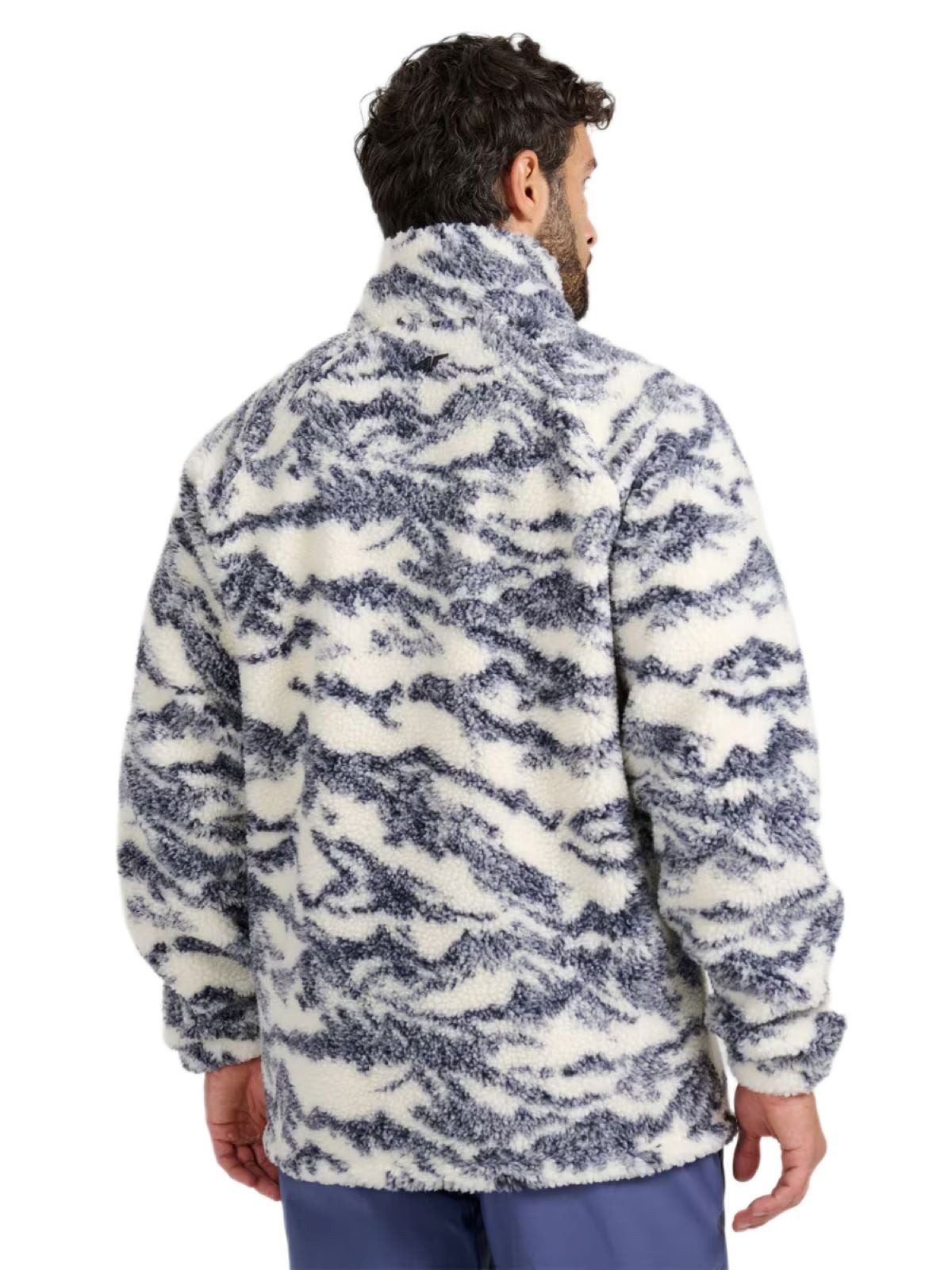 4F Fleecejacke U352 (Oversize, Sherpafleece) cream/allover Herren