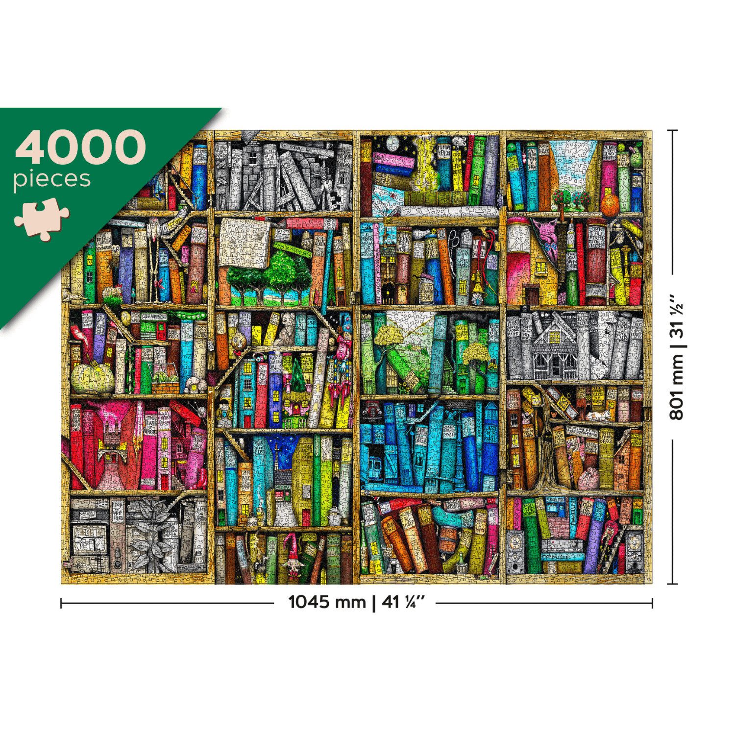 Wooden City Puzzle WoodenCity Bücherregal 4000 günstig online kaufen