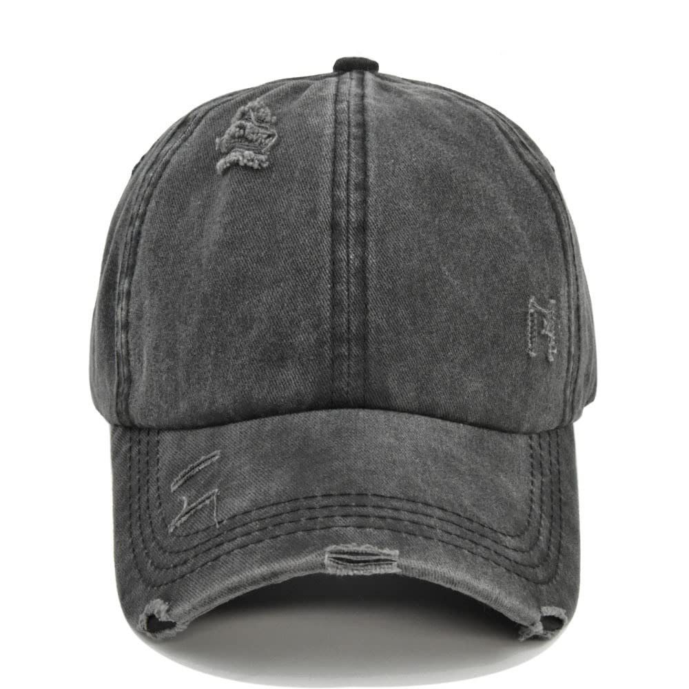 Zaewry Baseball Cap Pferdeschwanz Baseballkappe Damen Sommer Einstellbare Schnell trocknende Atmungsaktiv Baseballmütze Unisex Criss Cross Hüte – Bild 2 von 5
