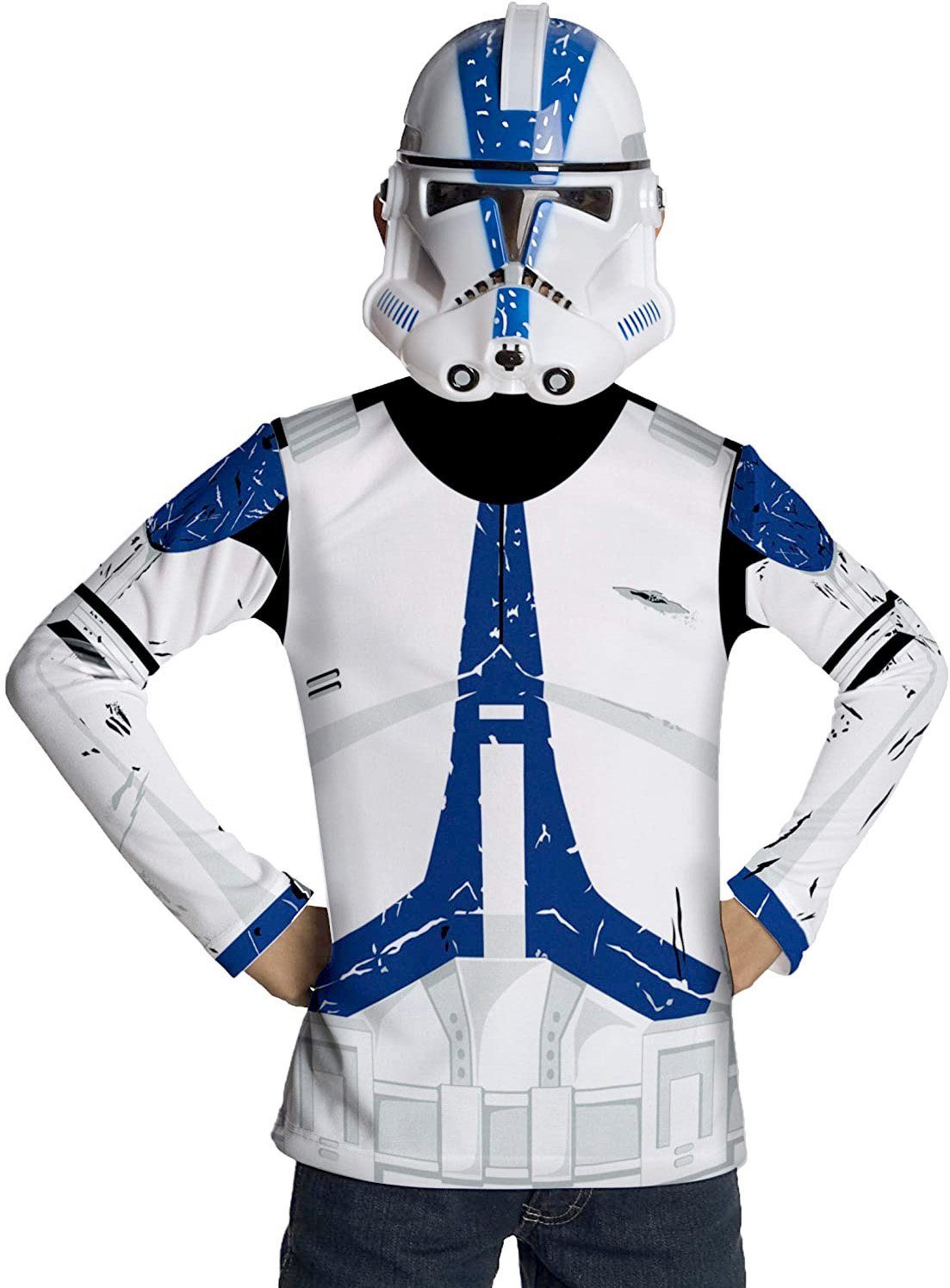 Rubie´s Kostüm Star Wars Clone Trooper Kostümset für Kinder, Schnell und easy verkleidet als Stromtrooper aus 'Clone Wars'