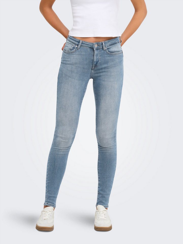ONLY Skinny-fit-Jeans ONLPOWER MID SKIN PUSHUP DNM REA968 NOOS Baumwollmischung, skinny fit