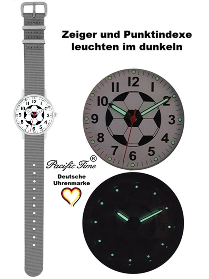 Time Design Pacific Armbanduhr Quarzuhr - grau Wechselarmband, Mix Gratis Kinder Fußball und Versand Match