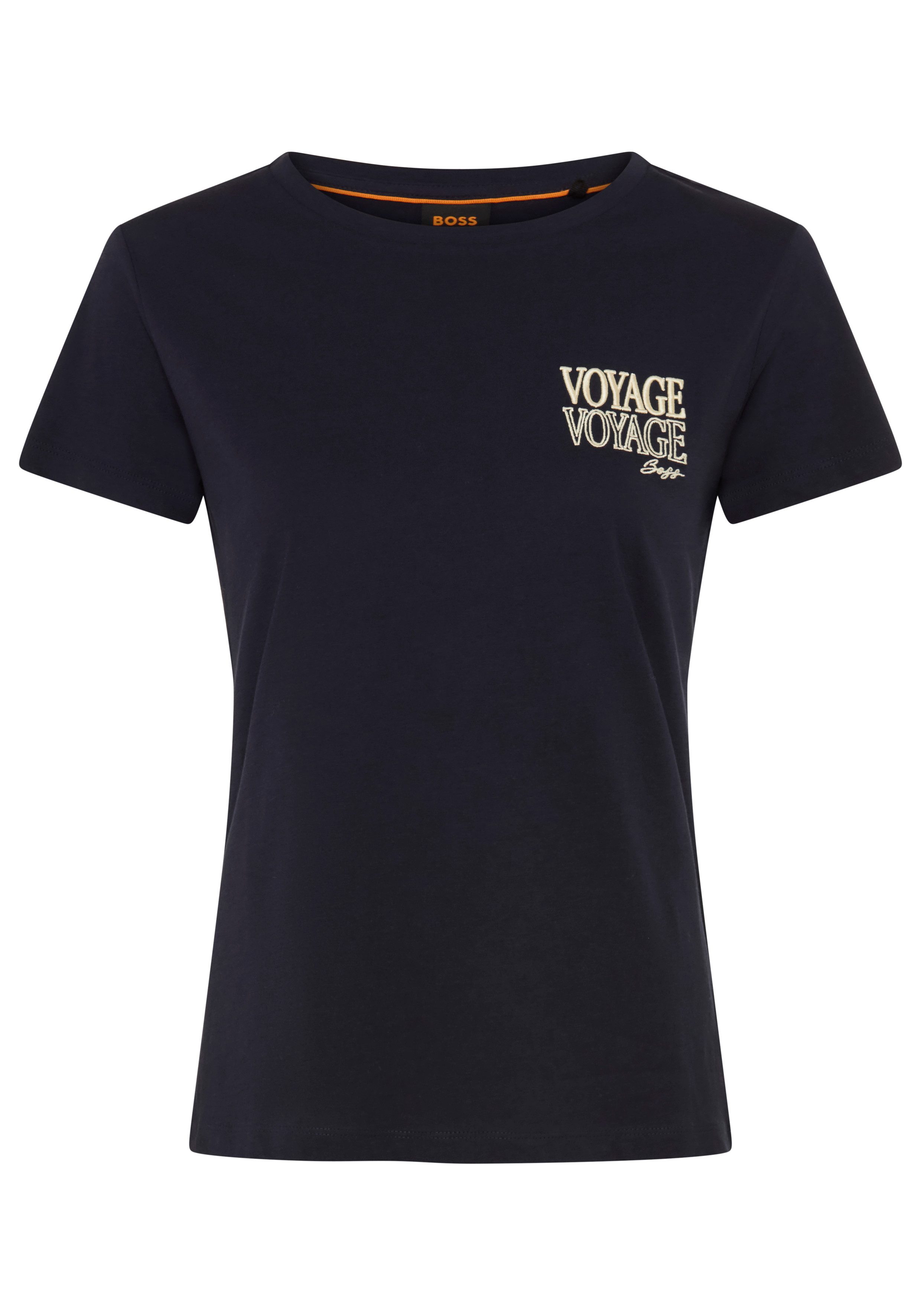 BOSS ORANGE T-Shirt Elove Premium Damenmode in Baumwollqualität, Slim Fit – Bild 4 von 5