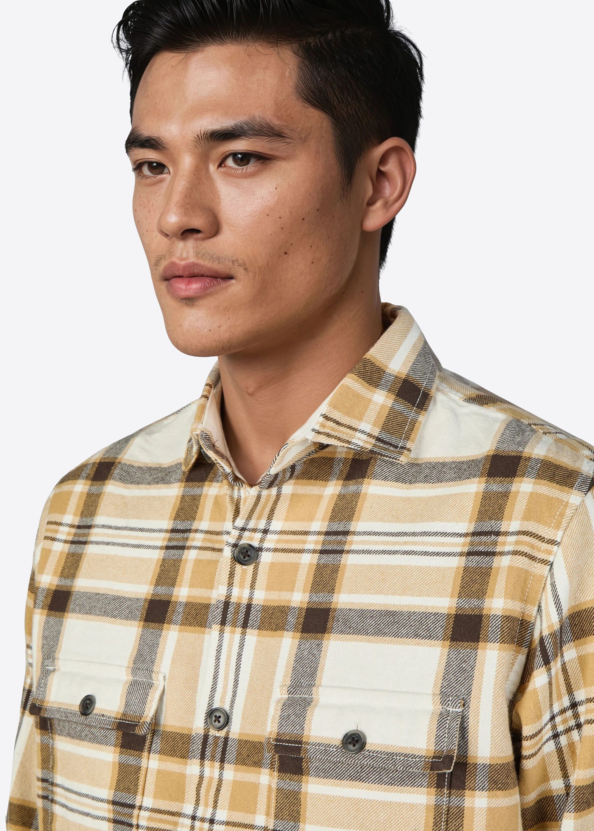 Pierre Cardin Karohemd aus weichem Baumwollflanell