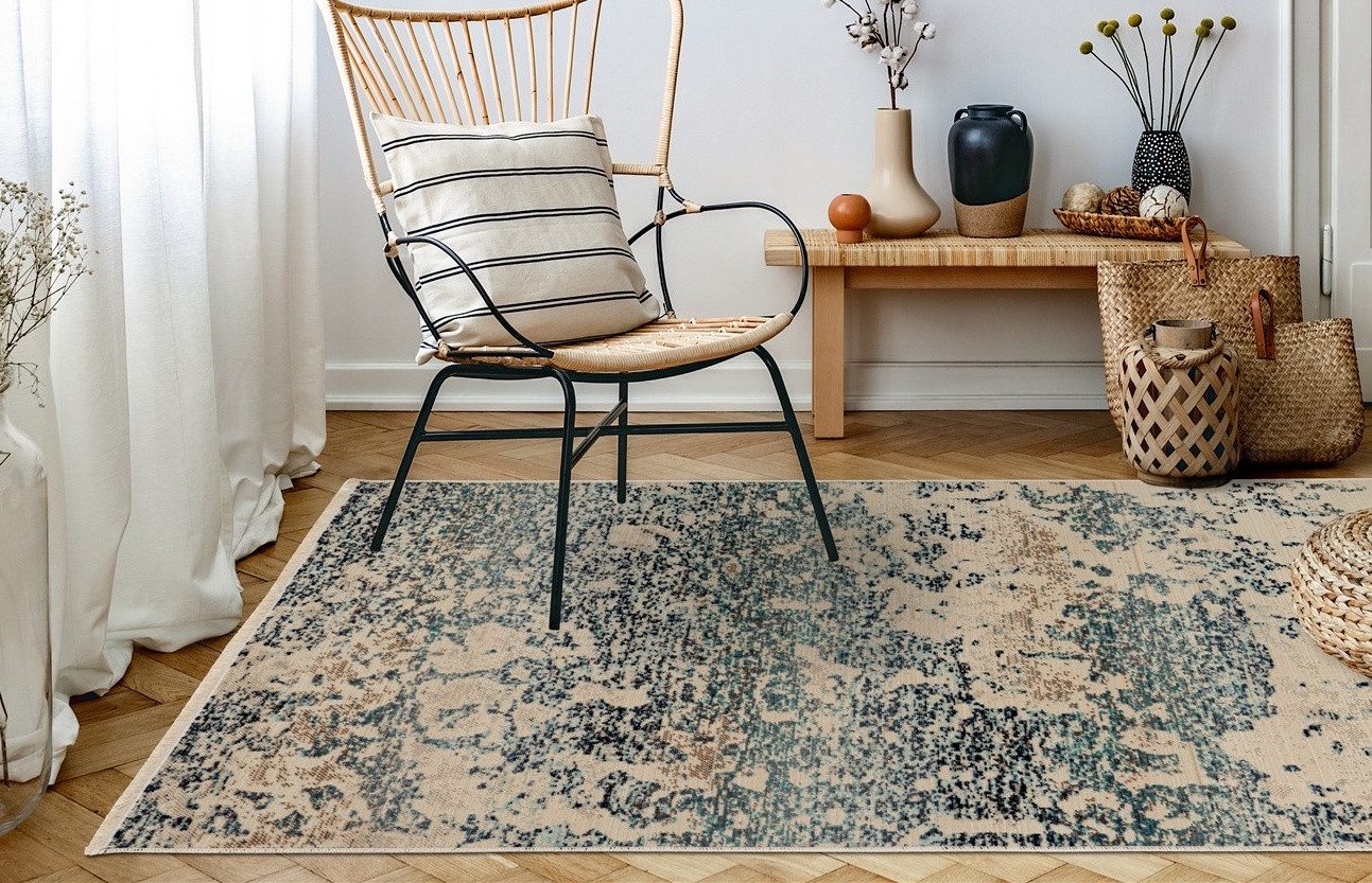 Kayoom Teppich Charu 300, rechteckig, Höhe: 3,5 mm
