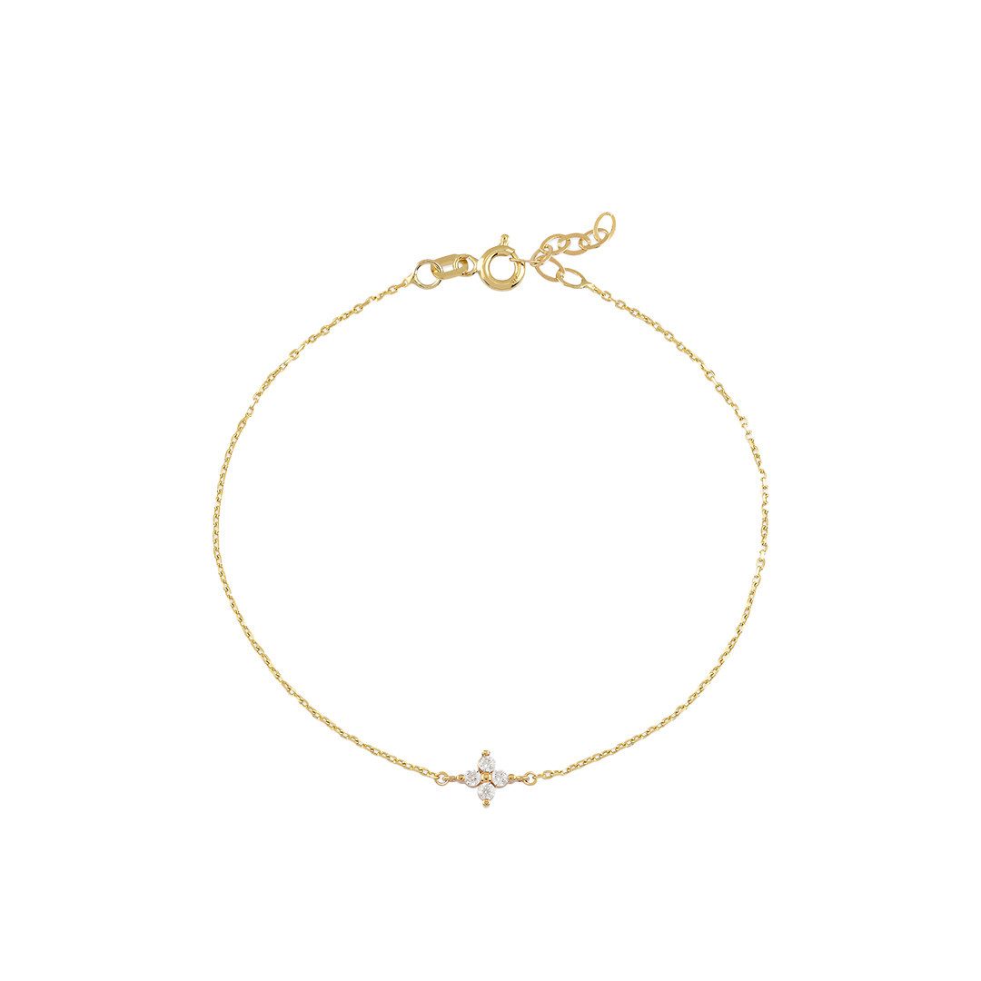 Suzan Gold Charm-Armband Stellaria – 375er Echtgoldarmband mit Zirkonia-Ste günstig online kaufen