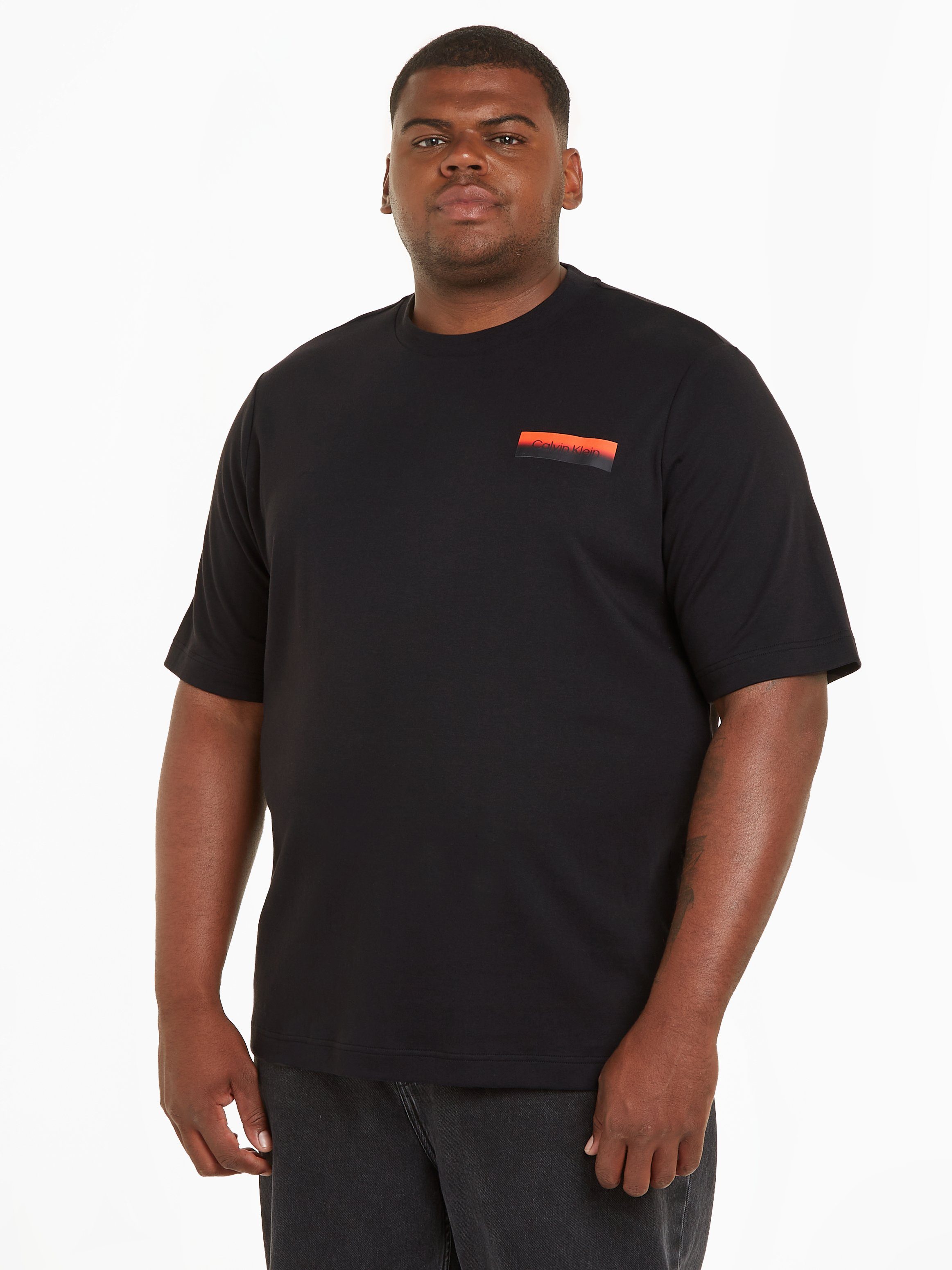 T-SHIRT Calvin BACK Big&Tall PRINT Klein T-Shirt BT-OMBRE